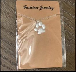 Pet paw necklace