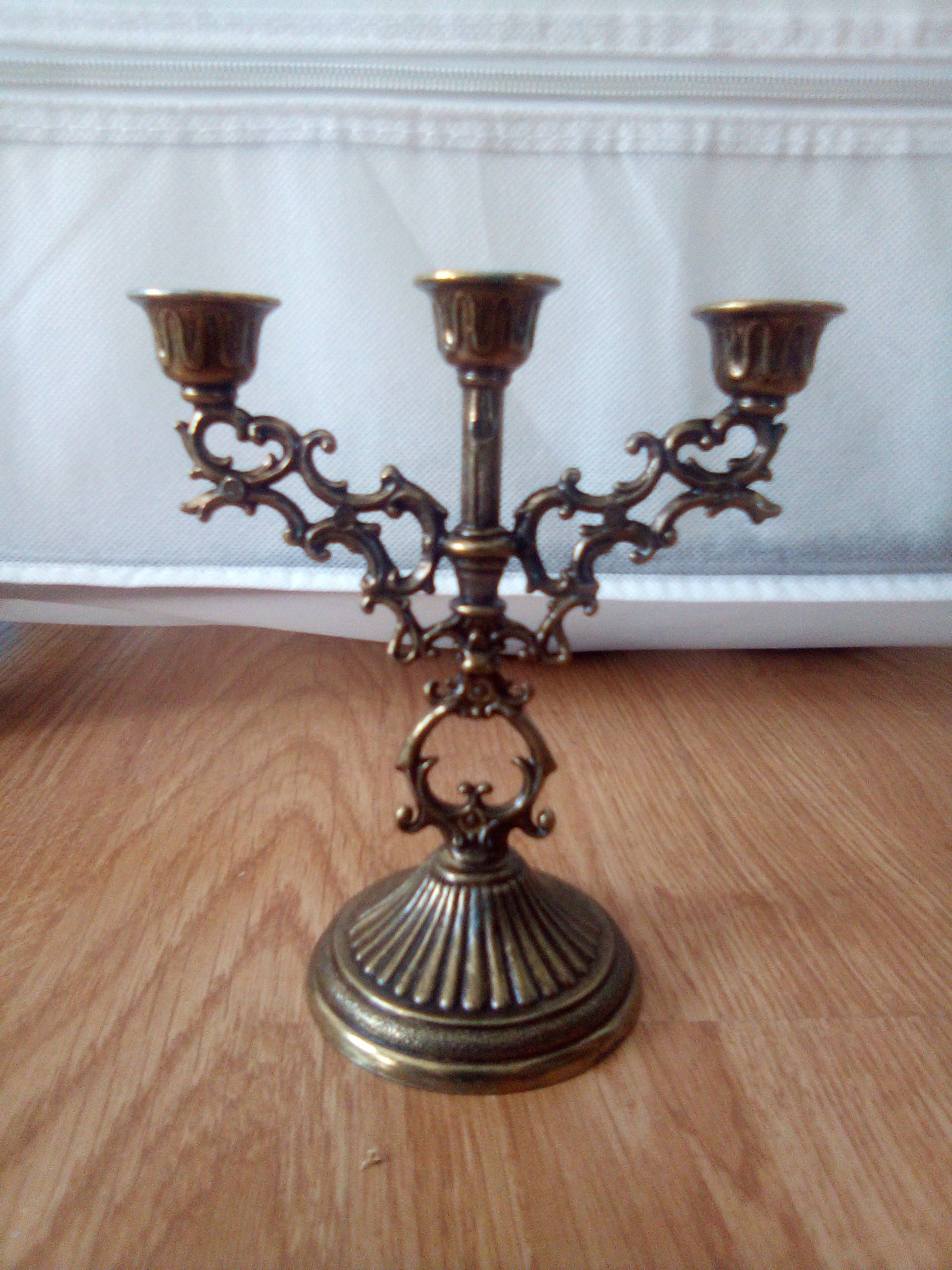 Made in Italy brass 6" candelabra