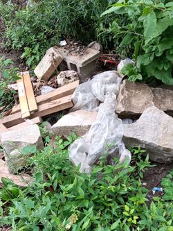 Foundation rock construction material