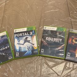 Xbox 360 Set Of 4 Video Games