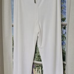 NWT Chico's Travelers Collection  Lined  Pants Winter Drift White SZ 3 XL 16 S