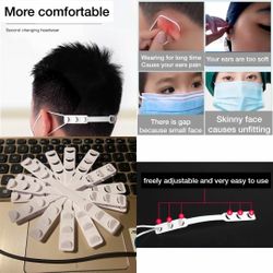 Face Mask Adjustable Ear Strap Extension Mask Grips / Connectors