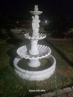 Beautiful fountain with angels