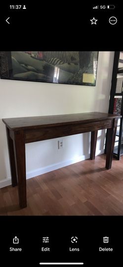 Solid Wood Entryway Table
