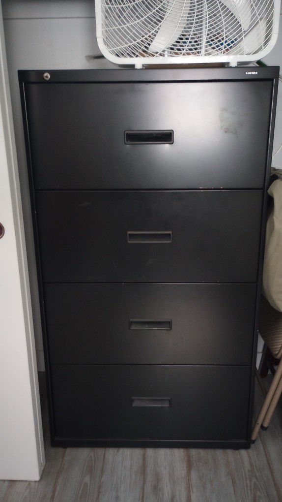 Four Drawer Wide Filing Cabinet