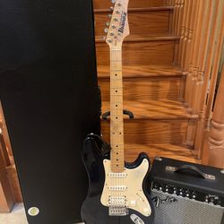 Ibanez Stagestar Vintage Guitar W/ Hardshell Case, Fender Amp