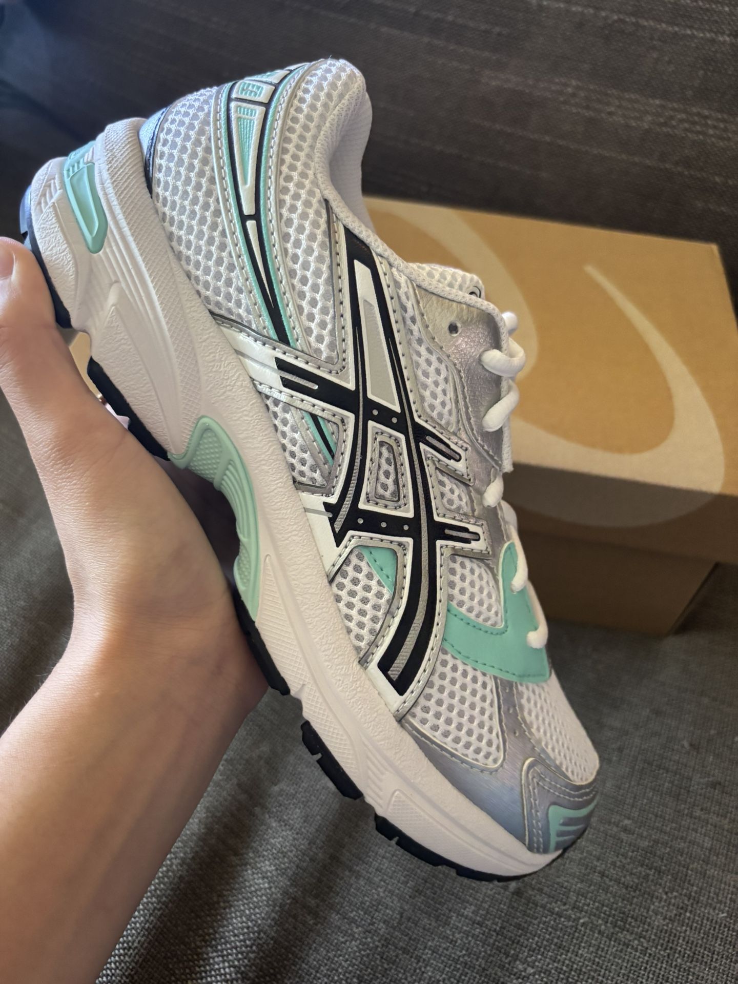 White Aqua ASICS