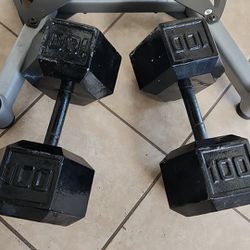 Two 100 lbs Dumbbells - GREAT CONDITION 