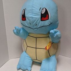 Pokémon SQUIRTLE Toy Factory Plush 23" Stuffed Animal Large 2020 Blue Turtle NEW with Tags 