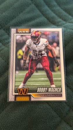 Bobby Wagner Signed Topps Washington Commanders Card