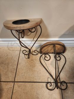 Rustic candle  shelves 