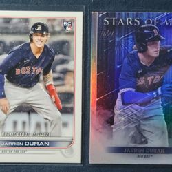 2022 Topps Update Baseball #SMLB-65 JARREN DURAN RC Stars Of MLB + US-118 Rookie Debut Lot 