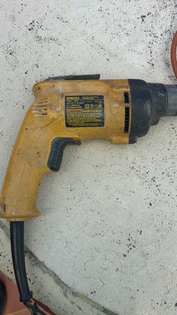 Screwed drywall  dealt screwdriver