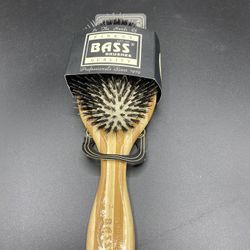 DryBrush Large Oval Cushion Wild Boar / Nylon Bristle Wood Handle Bass Brushes