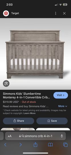 Simmons Crib 4 In 1