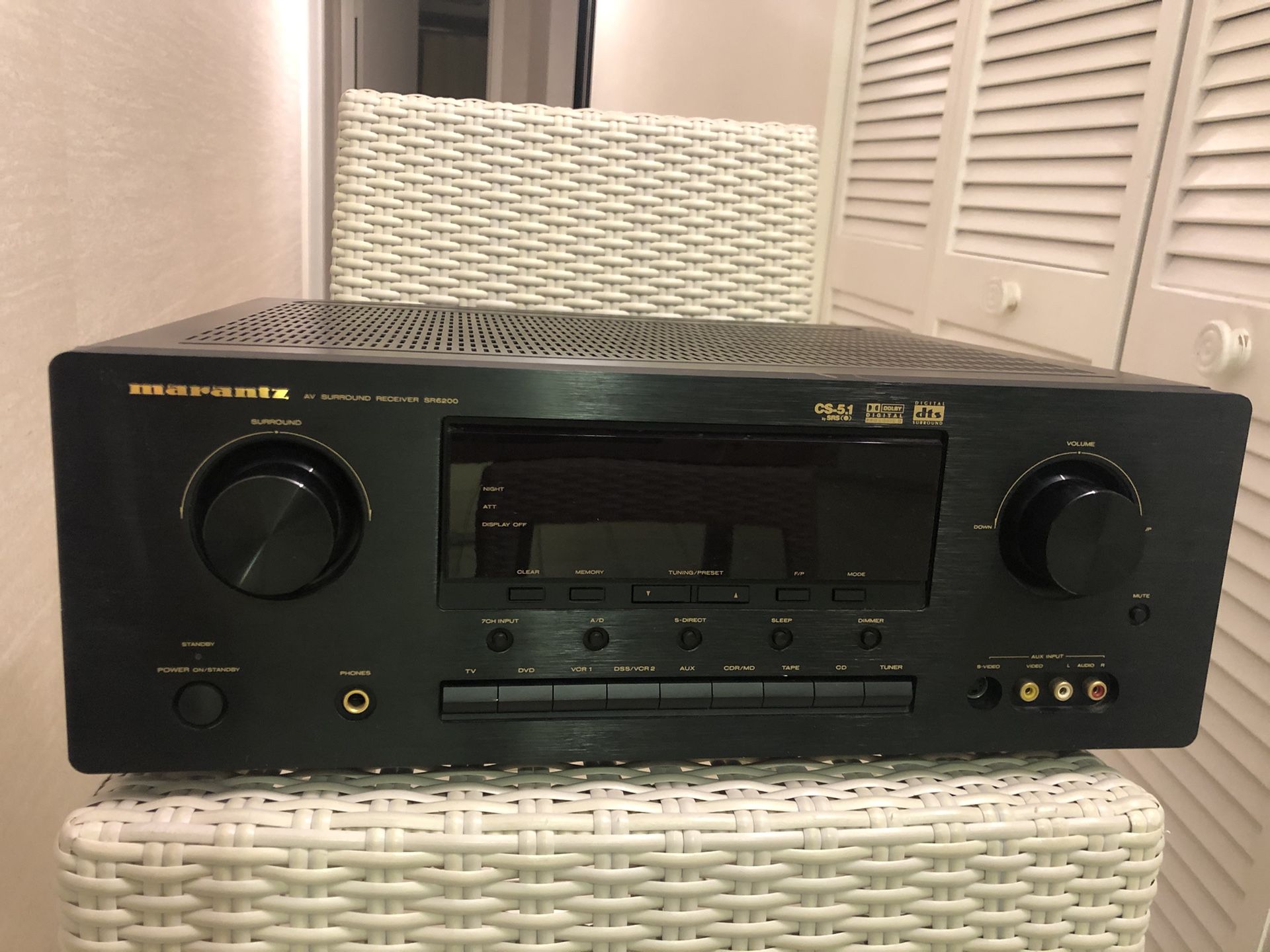 Receptor AV Digital Surround Marantz SR6200 / U2B CS-5.1 Dolby Digital