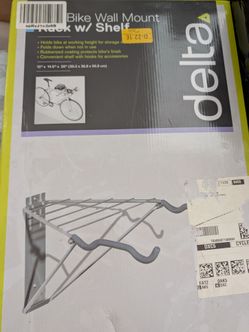 New Delta Two Bike Wall Mount w/ Shelf