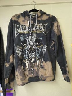 Metallica hoodie in size SMALL, bleach wash,  $20