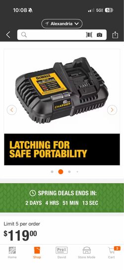 Rapid charger Dewalt 6 Amps