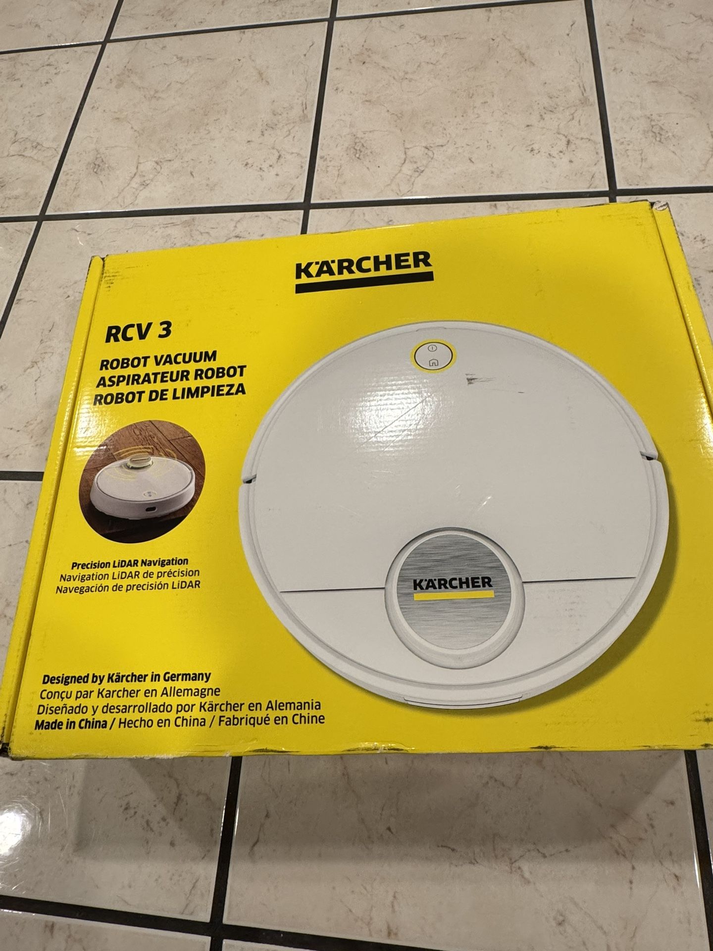 Karcher RCV 3 Robot Vacuum And Wet Cleaning 