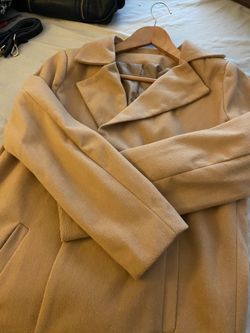 Tan Trench Coat Size L 
