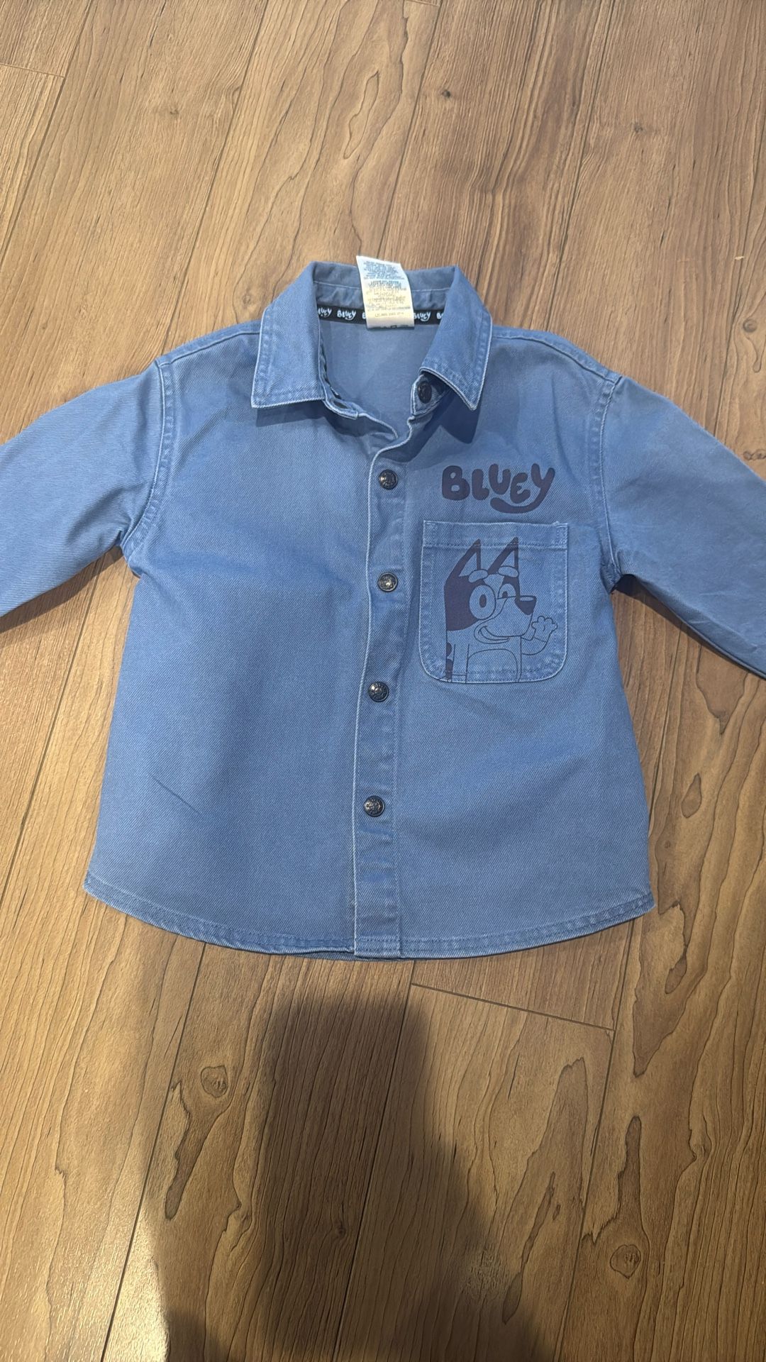 Bluey Button Up 3T