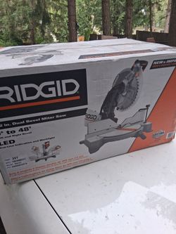 Ridgid 12in Dual Bevel Miter Saw