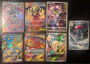 7 Pokemon Cards (SIR, IR)