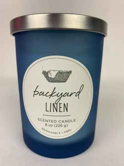 Candle new, HD Designs Backyard Linen Scented Candl