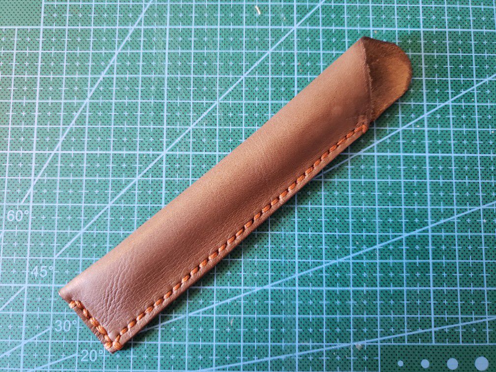 Unique. Made in Hawaii. Handmade Leather pen holder.