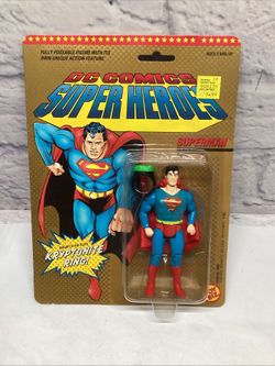 Superman KRYPTONITE RING 1989 Vintage Toybiz DC Comics Superheroes Heroes SEALED