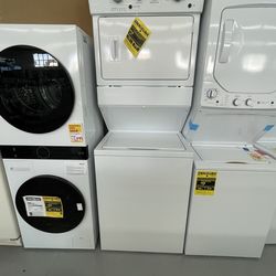 Whirlpool 3.5 cu. ft. Stacked Washer and Electric Dryer with 9-Wash Cycles and Auto Dry in White