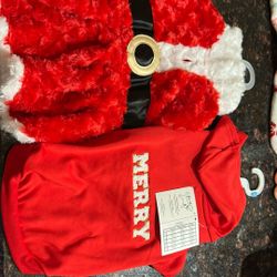 Set Of 2 Medium Christmas Dog Clothes 