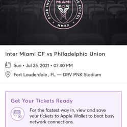 Inter Miami Ticket Need Gone ASAP 