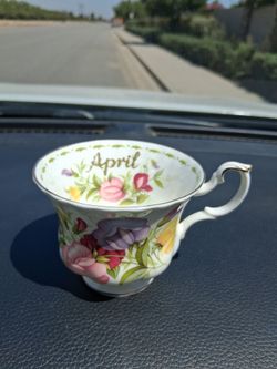 Royal Albert Cup Flower of the Month April Sweet Pea Tea Cup. Vintage....asking $20.00