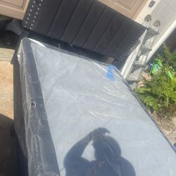 Queen Bed  Package W/ Mattress