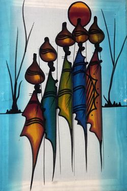 African Batik Painting - 14”x21” (Imported From Kenia)