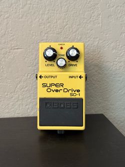 Boss Super Overdrive SD-1 Guitar Pedal