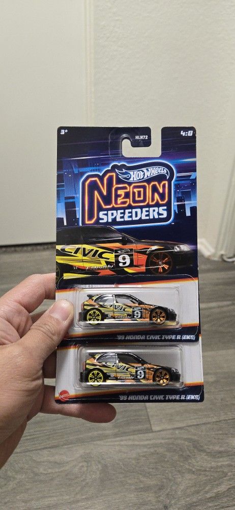 Hot Wheels Neon Speeders 98 Honda Civic Type R EKS