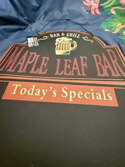 Home Decor Bar& Grill Wall Sign Chalkboard  New