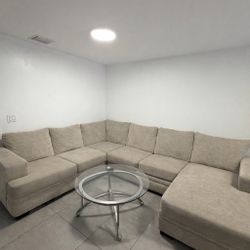 Fabric L-Shape Sectional 