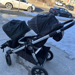 Double Stroller City Select By Baby Jogger Great Condition 