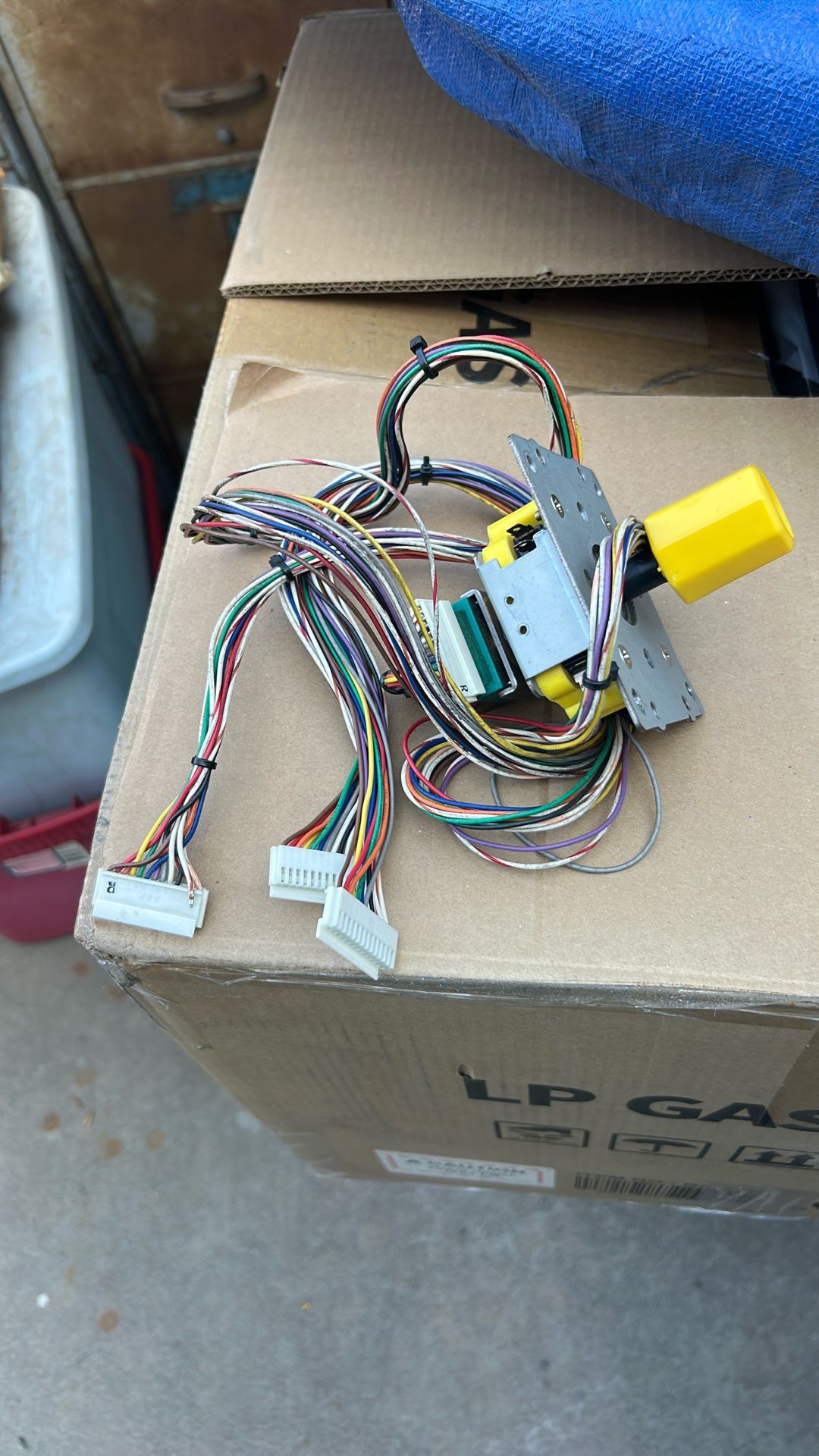 Ikari Warrior Rotary Joystick Arcade Video Game Part With Wiring Harness