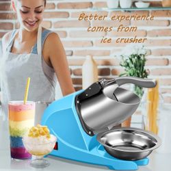 4-blades Ice Shaver, Electric Shaved Ice Machine，Ice Shaver