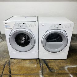 whirlpool washer and dryer in very good condition a receipt for 90 days warranty