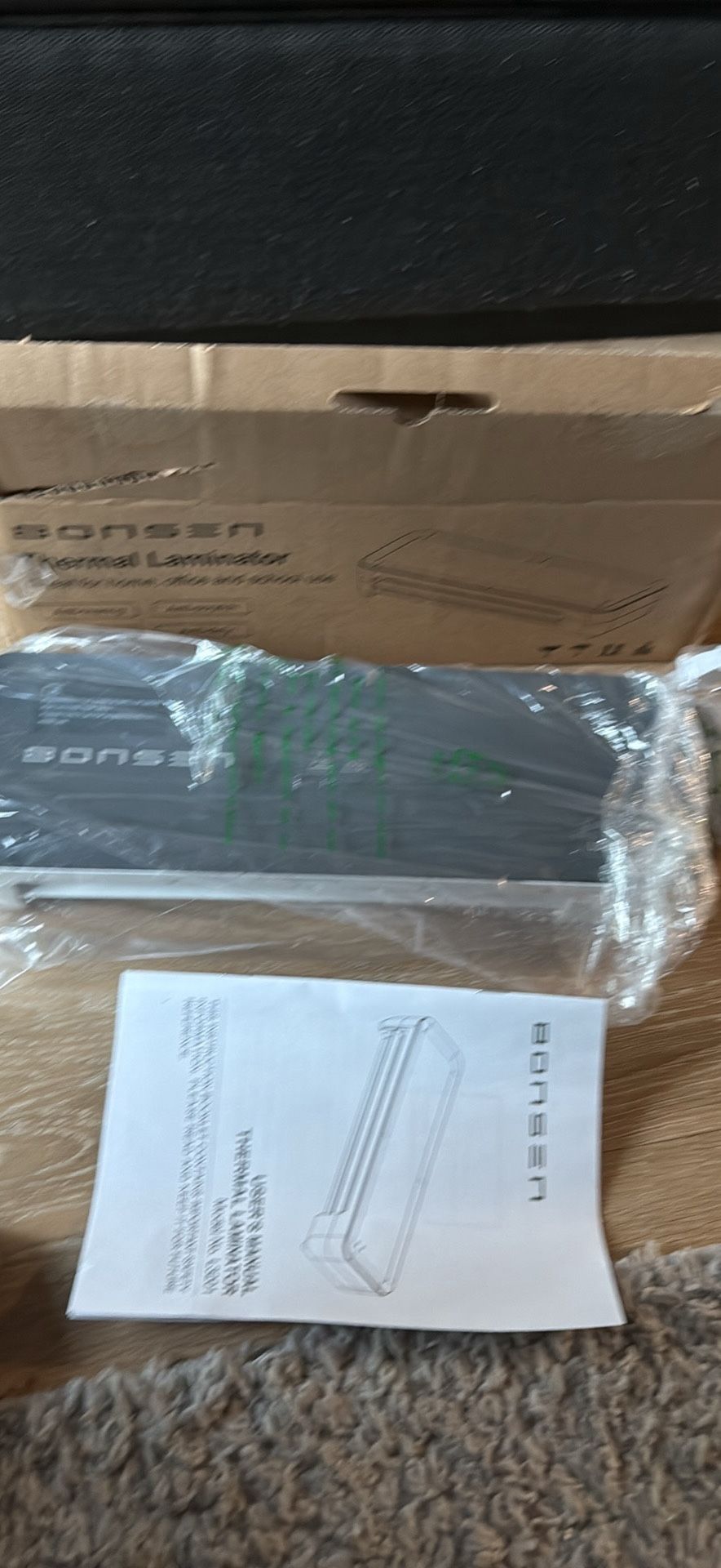 Bonsen laminator with pouches