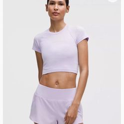 Lululemon swiftly tech cropped short-sleeve shirt 2.0