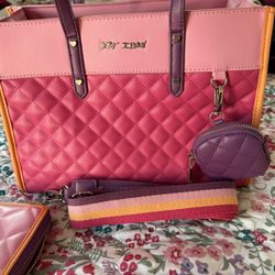 Betsy Johnson Tote Plus Wallet 