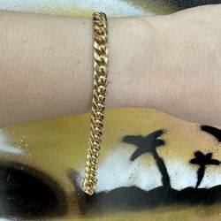 10k SEMI SOLID BRACELET 
