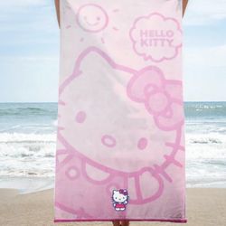 NWT Licensee Hello Kitty Beach Towel 